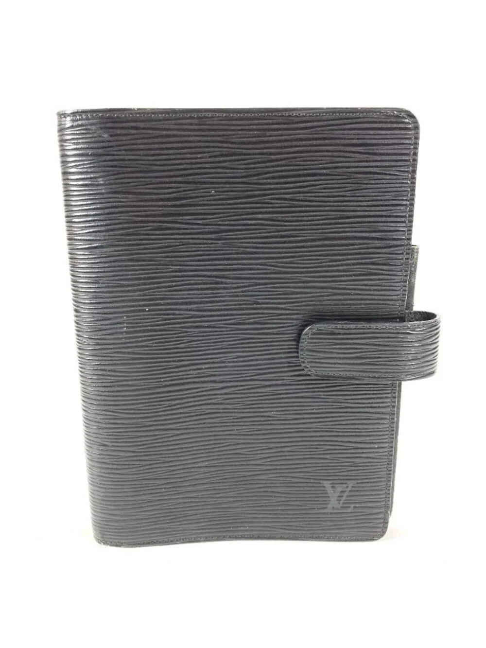 Louis Vuitton Notebook Cover Agenda MM Epi Leather Black